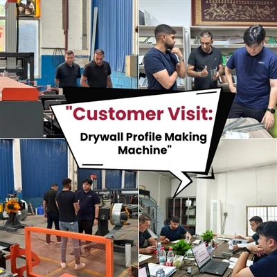 Visita de un cliente israelí: Máquina para fabricar perfiles para paneles de ...
